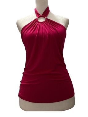 ICONIC 2003 Banana Republic Fuchsia Halter Ring Camisole